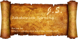 Jakobovics Sarolta névjegykártya